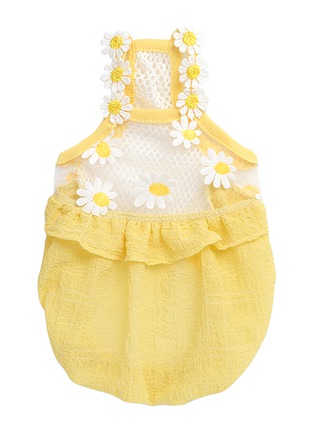 Main View - Click To Enlarge - ITSDOG - Large Daisy Balloon Dog Dress — Yellow