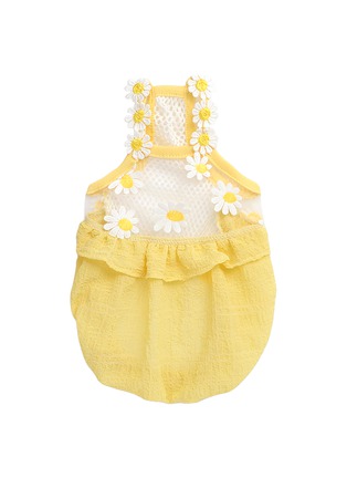 Main View - Click To Enlarge - ITSDOG - Small/Medium Daisy Balloon Dog Dress — Yellow