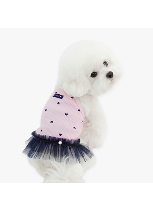 Detail View - Click To Enlarge - ITSDOG - Large Heart Cubic Dog Tutu Dress — Lavender