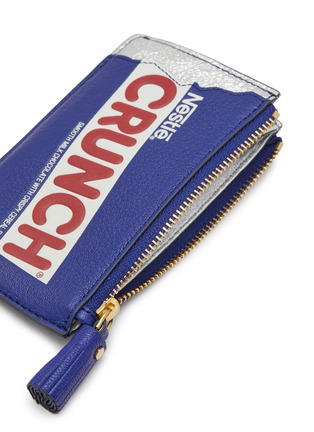 Detail View - Click To Enlarge - ANYA HINDMARCH - Crunch Zip Up Leather Card Holder