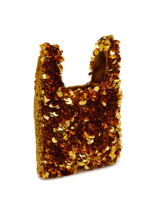 Detail View - Click To Enlarge - ANYA HINDMARCH - Mini Coco Pops Sequined Recycled Satin Tote Bag