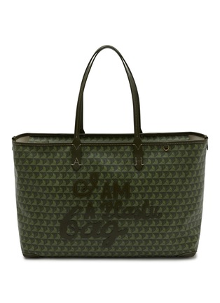 Main View - Click To Enlarge - ANYA HINDMARCH - I Am A Plastic Bag Motif Recycled Canvas Tote Bag