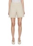 Main View - Click To Enlarge - BRUNO MANETTI - Fringe Hem Virgin Wool Blend Shorts