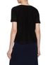 Back View - Click To Enlarge - BRUNO MANETTI - Short Sleeve Cashmere Fine Knit Top