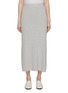 Main View - Click To Enlarge - BRUNO MANETTI - A-Line Wool Cashmere Ribbed Knit Skirt