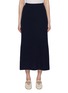 Main View - Click To Enlarge - BRUNO MANETTI - A-Line Wool Cashmere Ribbed Knit Skirt