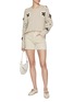 Figure View - Click To Enlarge - BRUNO MANETTI - Floral Embroidery Wool Cashmere Knit Sweater