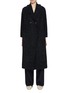 Main View - Click To Enlarge - BRUNO MANETTI - Double Breasted Virgin Wool Blend Long Coat