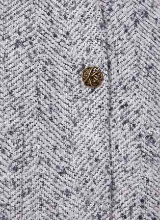  - BRUNO MANETTI - Long Sleeve Herringbone Tweed Jacket