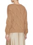 Back View - Click To Enlarge - BRUNO MANETTI - Cable Knit Cashmere Sweater