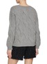 Back View - Click To Enlarge - BRUNO MANETTI - Cable Knit Cashmere Sweater