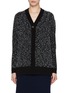 Main View - Click To Enlarge - BRUNO MANETTI - V-neck Drop Shoulder Tweed Cardigan