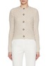 Main View - Click To Enlarge - BRUNO MANETTI - Loose Gauge Cashmere Cardigan