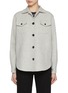 Main View - Click To Enlarge - KITON - Spread Collar Tartan Cashmere Overshirt