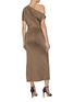 Back View - Click To Enlarge - TOVE - Inez Draped Asymmetrical Maxi Dress