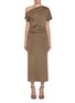 Main View - Click To Enlarge - TOVE - Inez Draped Asymmetrical Maxi Dress