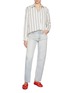 Figure View - Click To Enlarge - TOVE - Damita Stripe Cotton Shirt