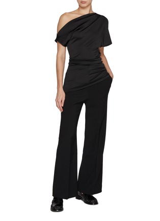 Figure View - Click To Enlarge - TOVE - Edel Draped Asymmetrical Top