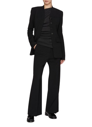 Figure View - Click To Enlarge - TOVE - Selena V-Neck Fitted Blazer