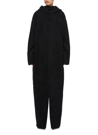 Main View - Click To Enlarge - RICK OWENS  - Hooded Cashmere Robe Coat