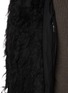  - RICK OWENS  - Hairy Textured Wool Silk Short Cape