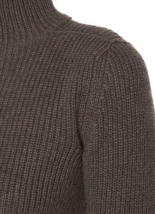  - RICK OWENS  - Ribbed Cashmere Wool Sweater