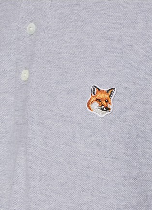  - MAISON KITSUNÉ - Fox Head Patch Cotton Polo Shirt