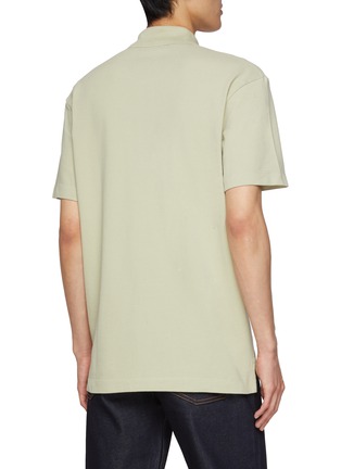 Back View - Click To Enlarge - MAISON KITSUNÉ - Bold Fox Head Cotton Polo Shirt