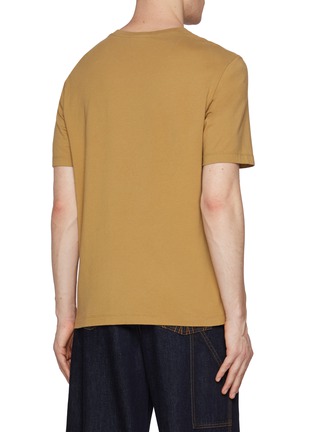 Back View - Click To Enlarge - MAISON KITSUNÉ - Falling Leaves Cotton T-shirt