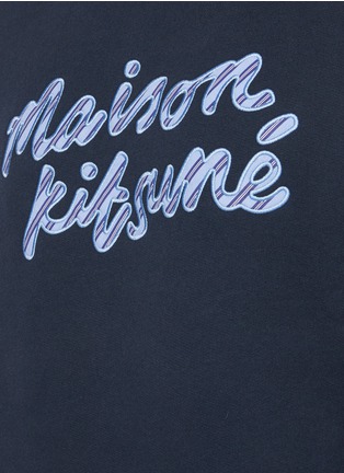  - MAISON KITSUNÉ - Handwriting Logo Cotton Sweater