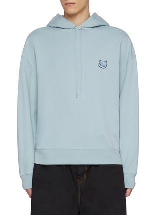 Main View - Click To Enlarge - MAISON KITSUNÉ - Bold Fox Head Patch Oversized Cotton Hoodie