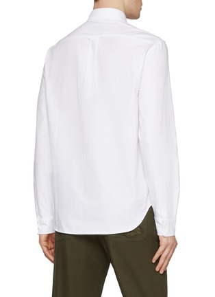 Back View - Click To Enlarge - MAISON KITSUNÉ - Buttoned Down Mini Fox Head Cotton Shirt