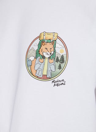  - MAISON KITSUNÉ - Rambling Fox Oversized Cotton T-Shirt