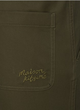  - MAISON KITSUNÉ - Cropped Elasticated Cotton Pants