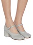Figure View - Click To Enlarge - MAISON MARGIELA - Tabi Mary Jane 60 Leather Pumps