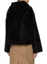 Back View - Click To Enlarge - NOUR HAMMOUR - Cooper Hooded Lamb Fur Jacket