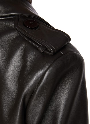  - NOUR HAMMOUR - Marla Belted Leather Coat