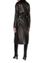 Back View - Click To Enlarge - NOUR HAMMOUR - Marla Belted Leather Coat