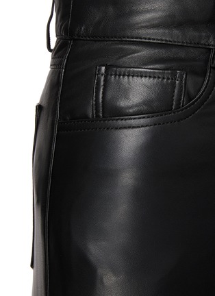  - NOUR HAMMOUR - Billy Straight Leg Leather Pants