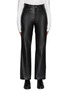 Main View - Click To Enlarge - NOUR HAMMOUR - Billy Straight Leg Leather Pants