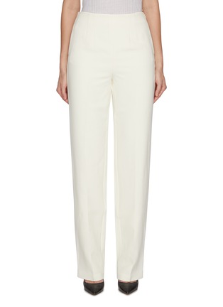 Main View - Click To Enlarge - ROLAND MOURET - Pleated Straight Leg Crepe Trousers