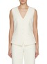 Main View - Click To Enlarge - ROLAND MOURET - Sleeveless Crepe Blazer Vest