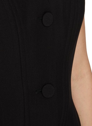  - ROLAND MOURET - Sleeveless Crepe Blazer Dress