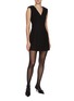 Figure View - Click To Enlarge - ROLAND MOURET - Sleeveless Crepe Blazer Dress