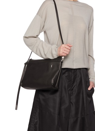 Figure View - Click To Enlarge - RICK OWENS  - Adri Leather Crossbody Bag