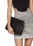 Front View - Click To Enlarge - RICK OWENS  - Adri Python Leather Bag