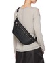 Figure View - Click To Enlarge - RICK OWENS  - Leather Crossbody Bag