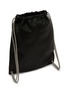 Detail View - Click To Enlarge - RICK OWENS  - Leather Drawstring Backpack