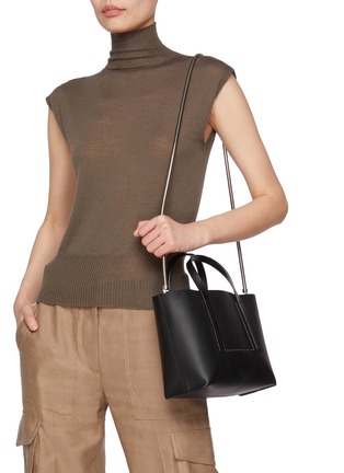 Figure View - Click To Enlarge - RICK OWENS  - Leather Crossbody Bag