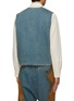 Back View - Click To Enlarge - UMA WANG - Erosion Medium Wash Denim Vest